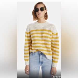 Mother’s alpaca blend striped sweater size small